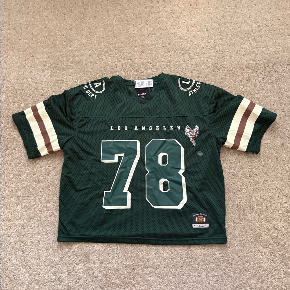 Los Angeles 78 Green Mesh Football Jersey